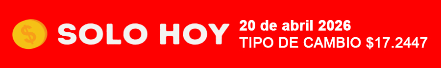 Hoy tipo de cambio 20/04/2026 $17.2447
